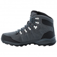 Jack Wolfskin Wanderschuhe Refugio Texapore MID - Veloursleder, wasserdicht - grau/schwarz Herren